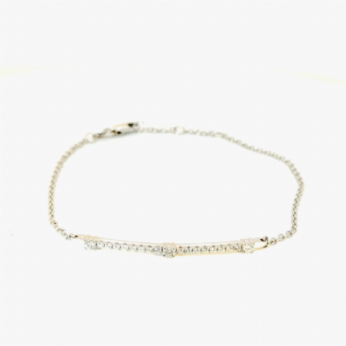  Bracciale tennis semirigido in oro con diamanti Namuri presso Castignoli - Orologeria e gioielleria a Monza